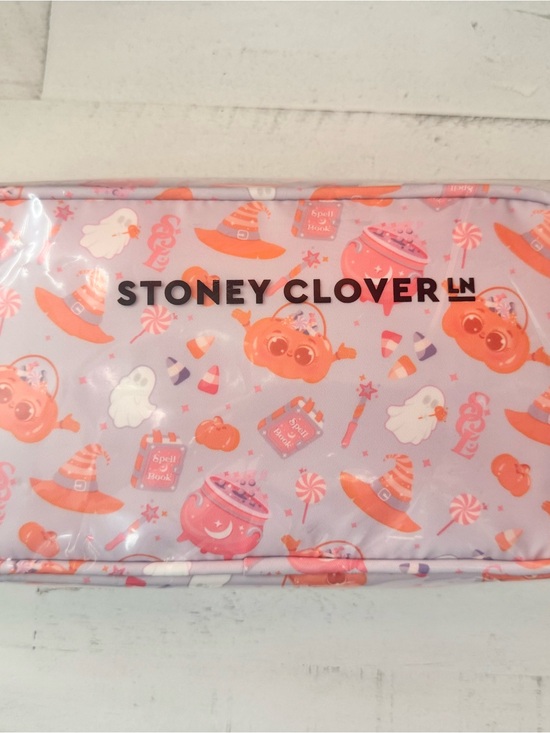 Stoney Clover Lane Handbags - Stoney Clover Lane Pink and Orange Halloween Character Small Pouch